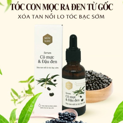 [HCM]Tinh Chất Mộc Nhu Serum Cỏ Mực & Đậu Đen 30Ml