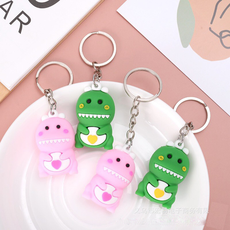 [QUÀ TẶNG] Móc khóa khủng long dễ thương (giao màu ngẫu nhiên)