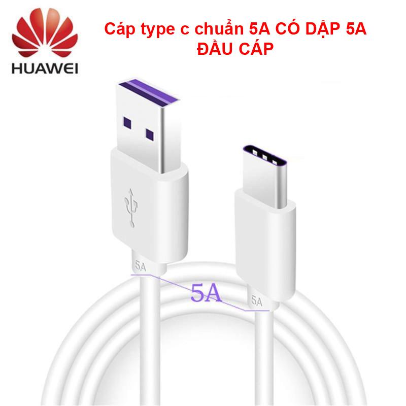 Cáp Sạc Nhanh 5A HUAWEI Type-C Đầu Tím MAX 50w