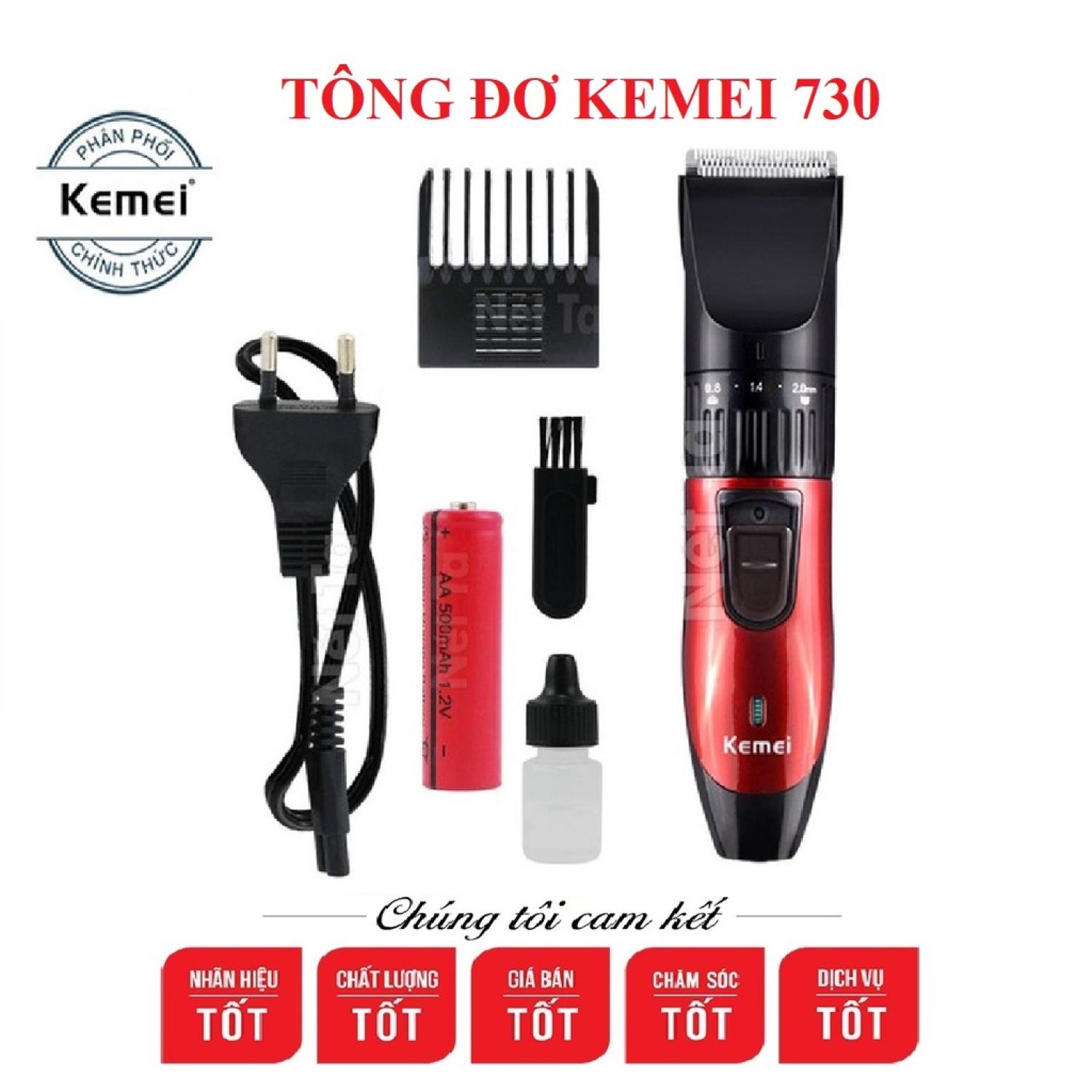 Tông Đơ Cắt Tóc mọi lứa tuổi KEMEI 730