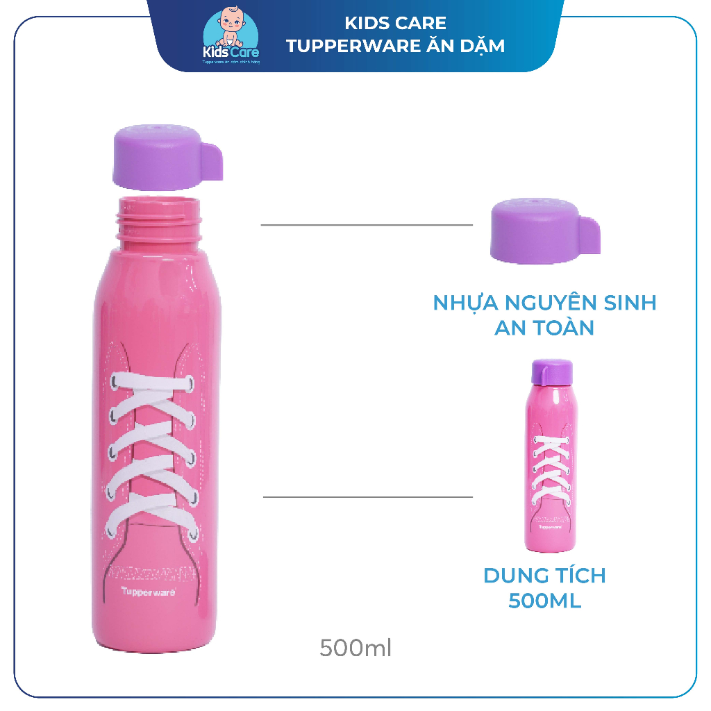 Bình nước Tupperware  Eco Bottle Fancy 500ML