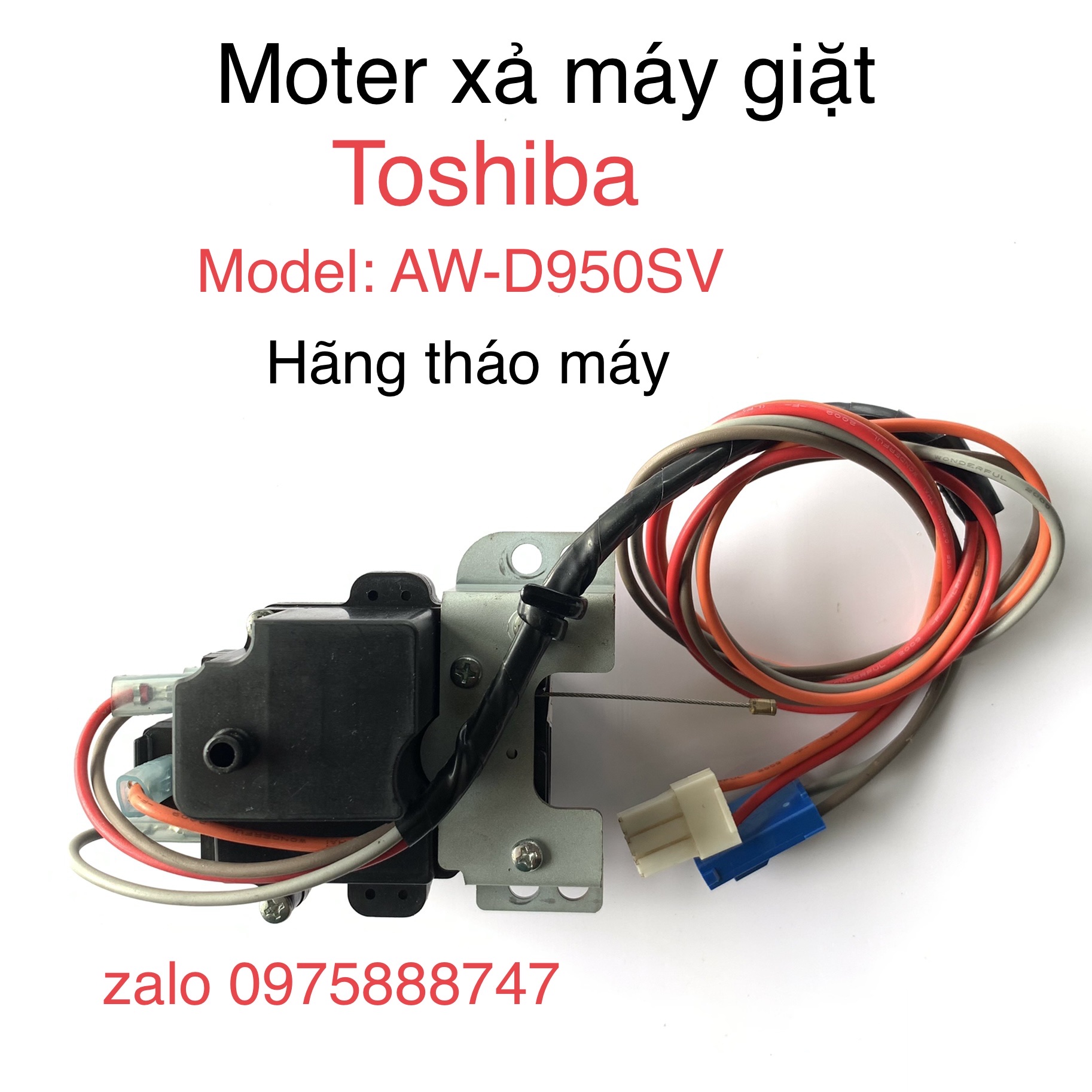 Moter xả máy giặt toshiba model : aw-d950sv