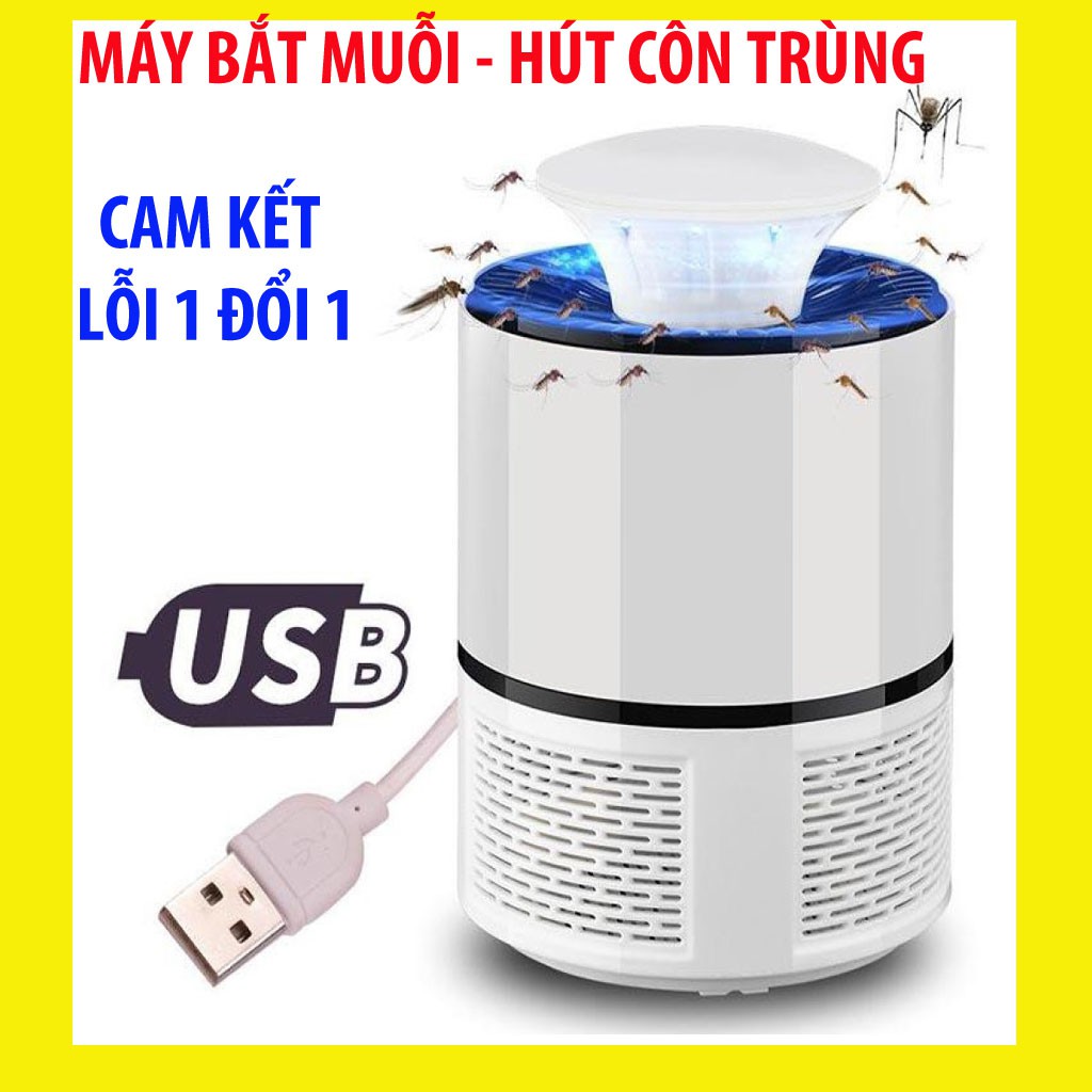Đèn Bắt Muỗi, Ruồi, Gián Cao Cấp - Máy Bắt Muỗi USB, Đèn Bắt Muỗi Thông Minh Mosquito Killer ,Máy Bắt Muỗi Tự Động Loại Xịn, Máy Diệt Côn Trùng Cắm USB  Không Có Mùi Như Bình Xịt Muỗi, Không Gây Ồn Và Giật Như Vợt Muỗi