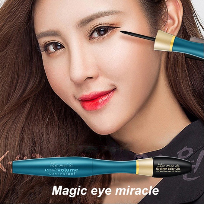 [HCM]Mascara Chuốt Mi Và Gel Kẻ Mắt 2 Đầu