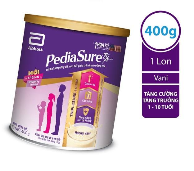 SỮA BỘT PEDIASURE 400G HƯƠNG VANI