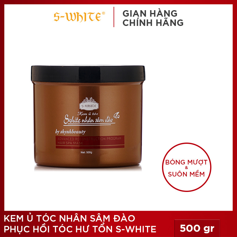 Kem ủ tóc nhân sâm đào s-white 500g