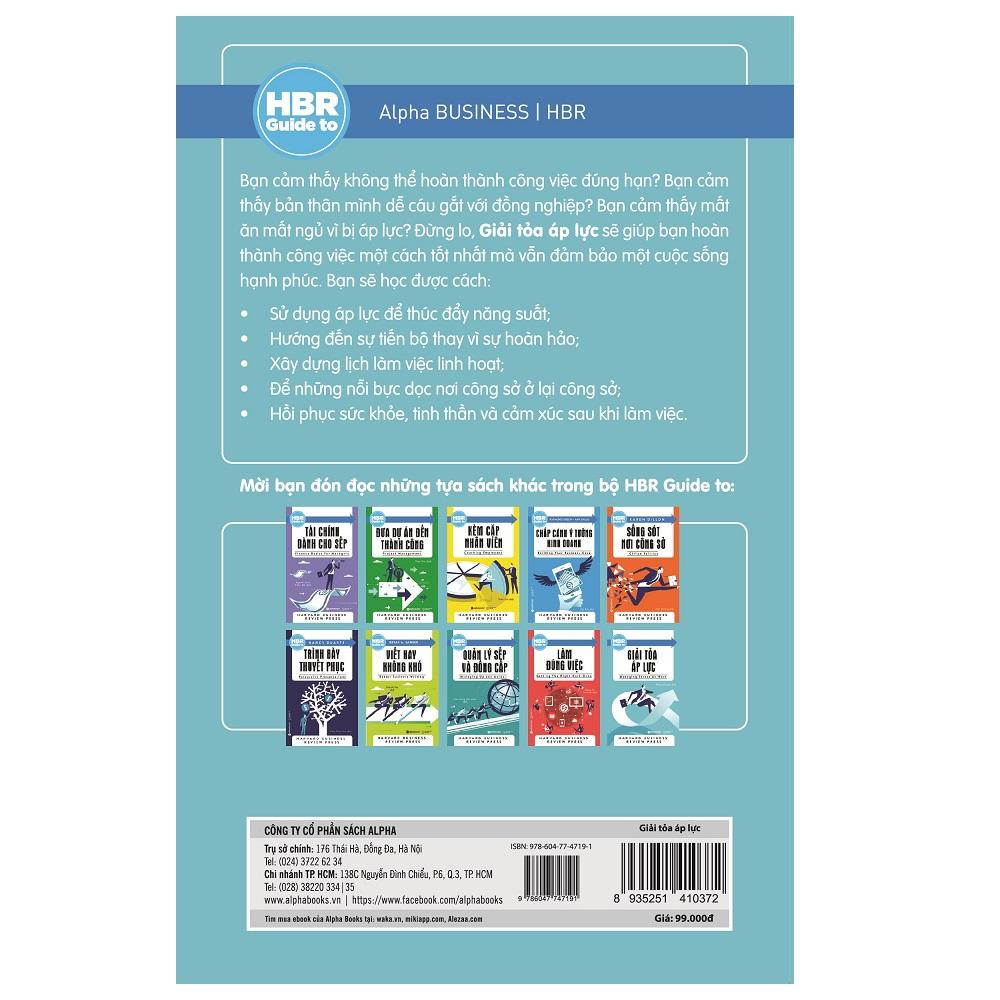 Sách - HBR Guide to - Giải tỏa áp lực