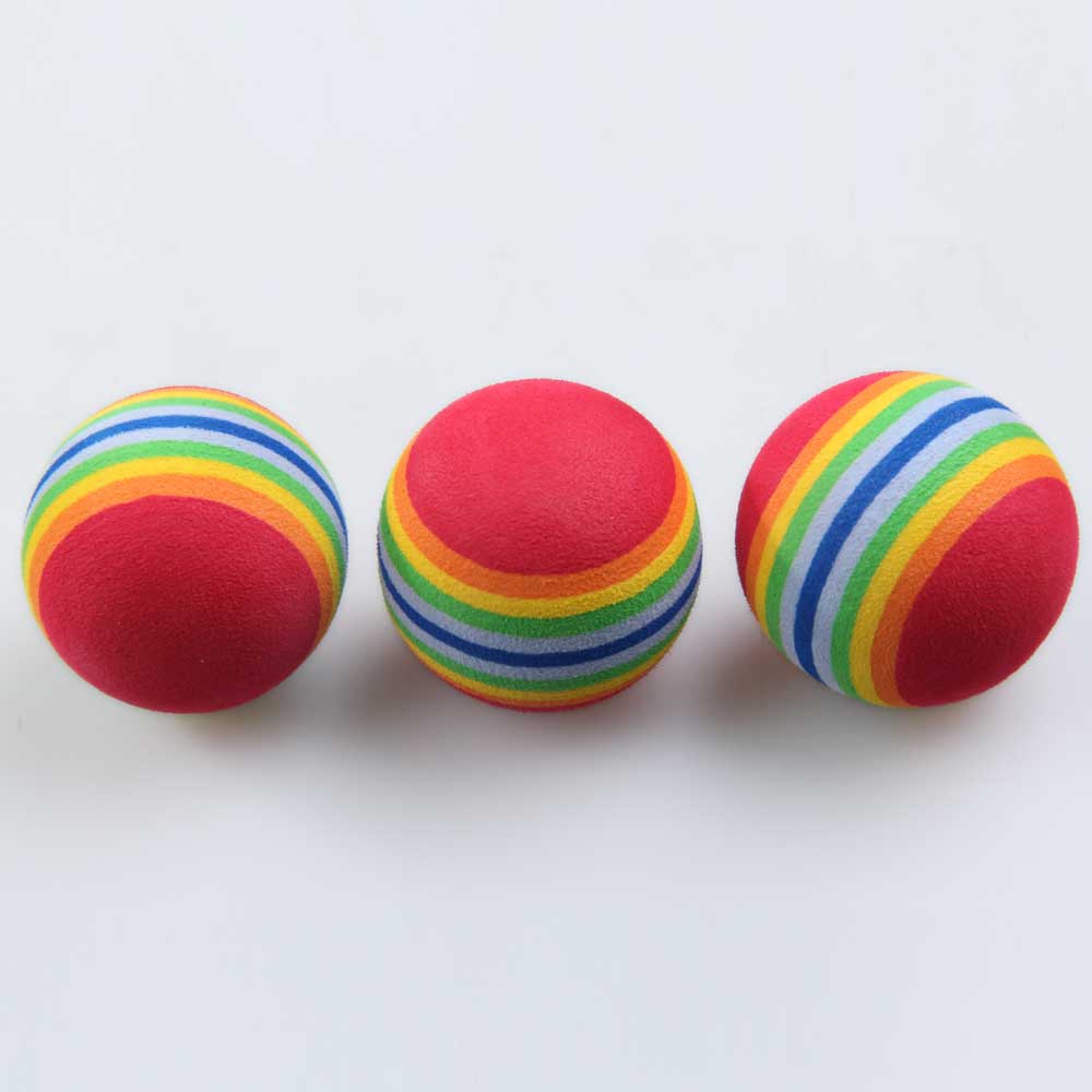 50 x Golf Swing Training Aids Indoor Practice Sponge Foam Rainbow Balls