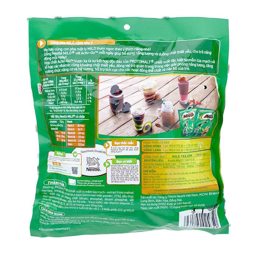 Bột Milo Nestle 3 Trong 1 Gói 220G