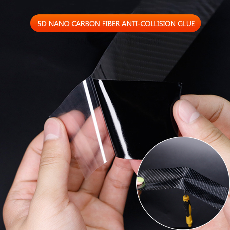 Dải dán cửa ô tô SEAMETAL bằng sợi carbon 5D bảo vệ chống xước chống thấm nước-INTL