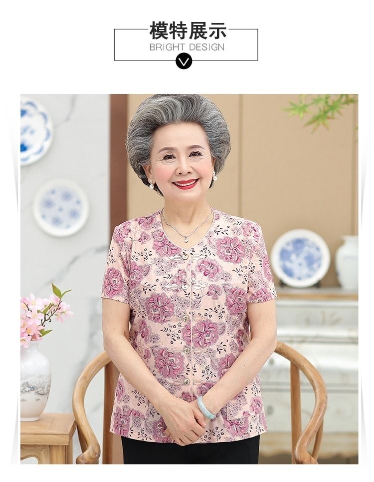 Áo kiểu không cổ cho mẹ/ bà