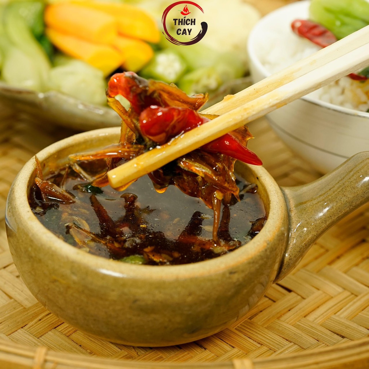 Kho quẹt cá cơm- Thích cay