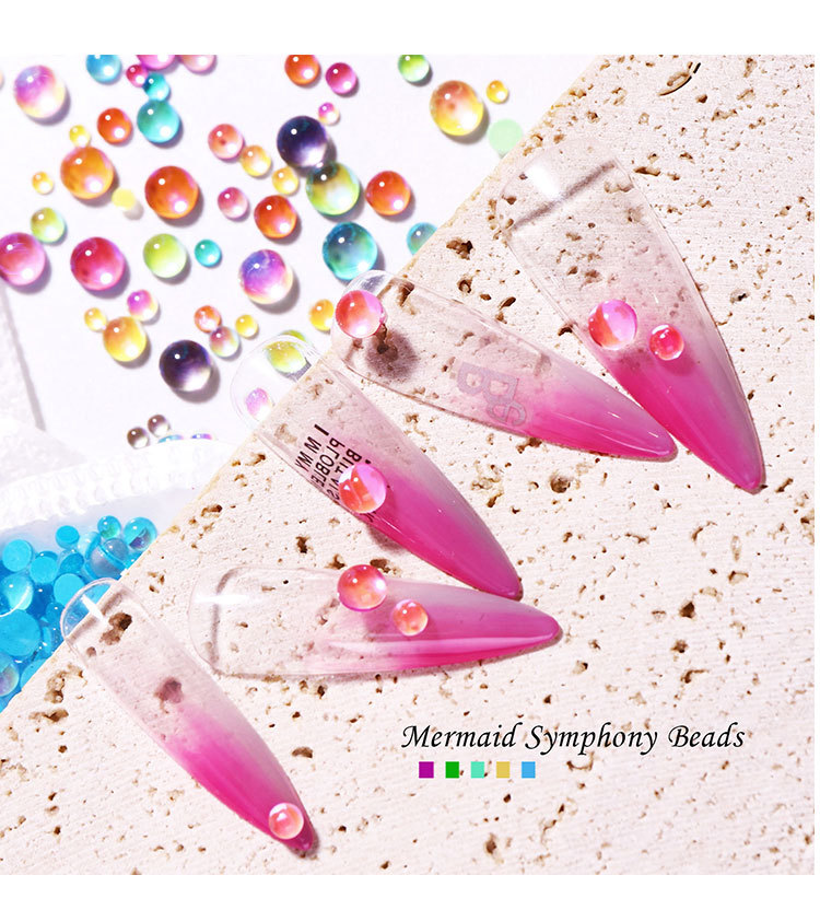 Đá giọt sương đính móng, đá giọt nước trang trí nail mix size