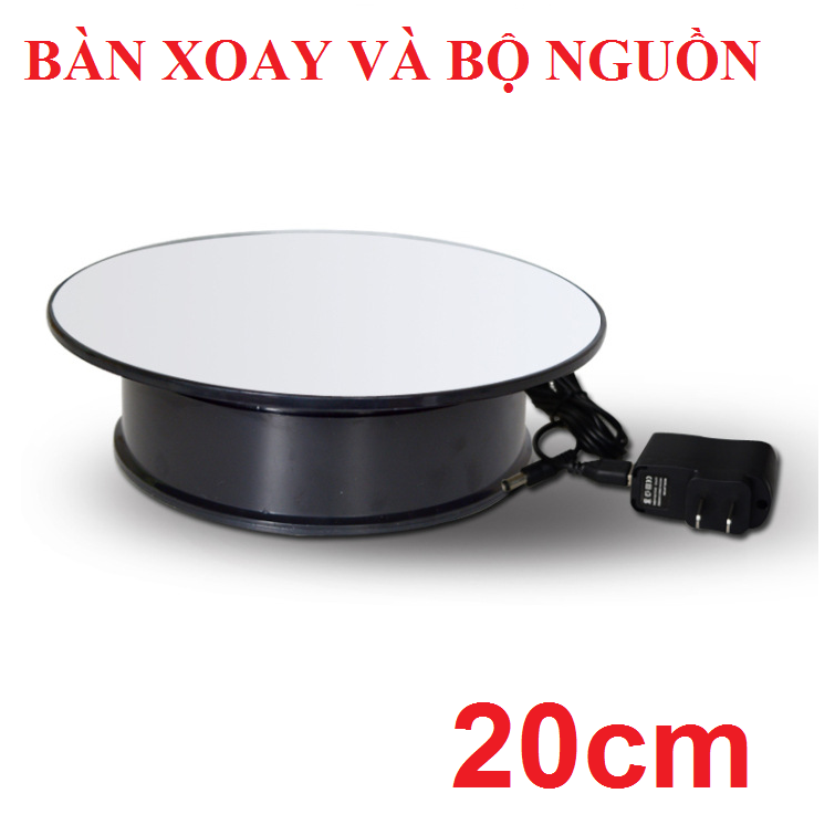 Đế xoay 20cm sử dụng nguồn 5v hoặc pin AA loai to