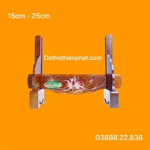 Khung chân hình gỗ tràm (khung tăng giảm) đặt khung hình thờ giá đỡ khung hình cẩn