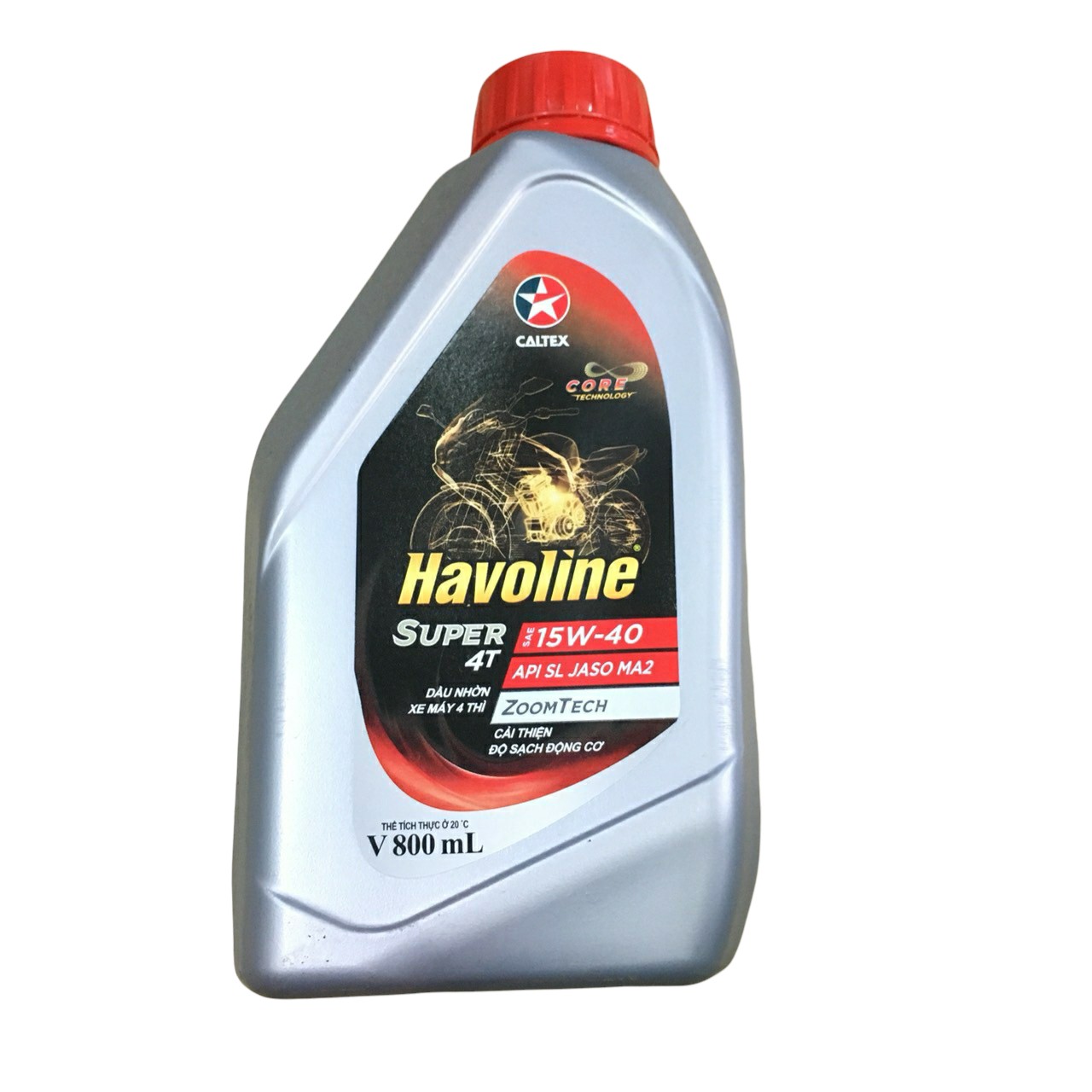 NHỚT HAVOLINE SUPER 4T SAE 15W-40 800ML - XE SỐ (chai xám nắp đỏ)