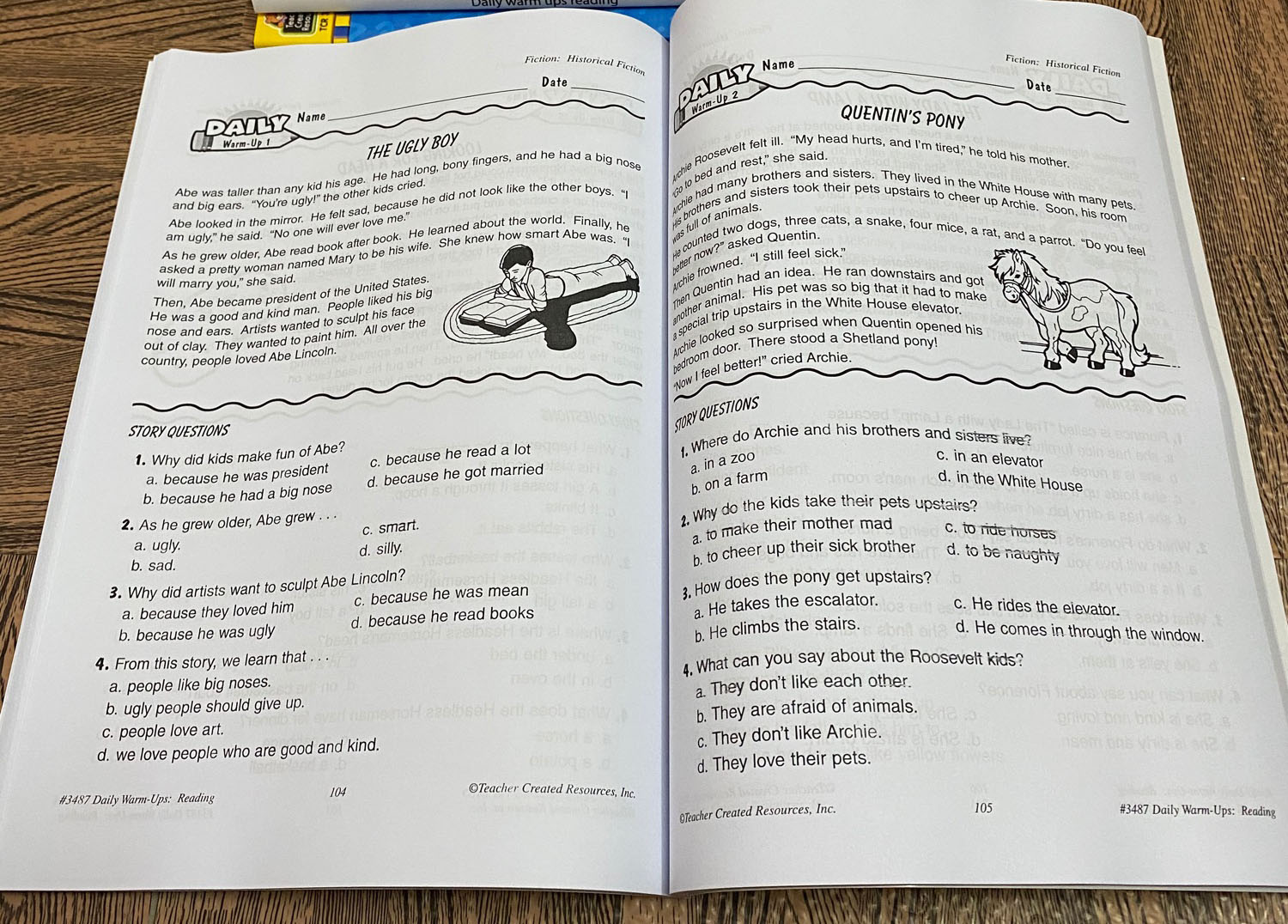 sách Daily Warm-Ups: Reading , Grade 1-8 (Sách Đen Trắng)