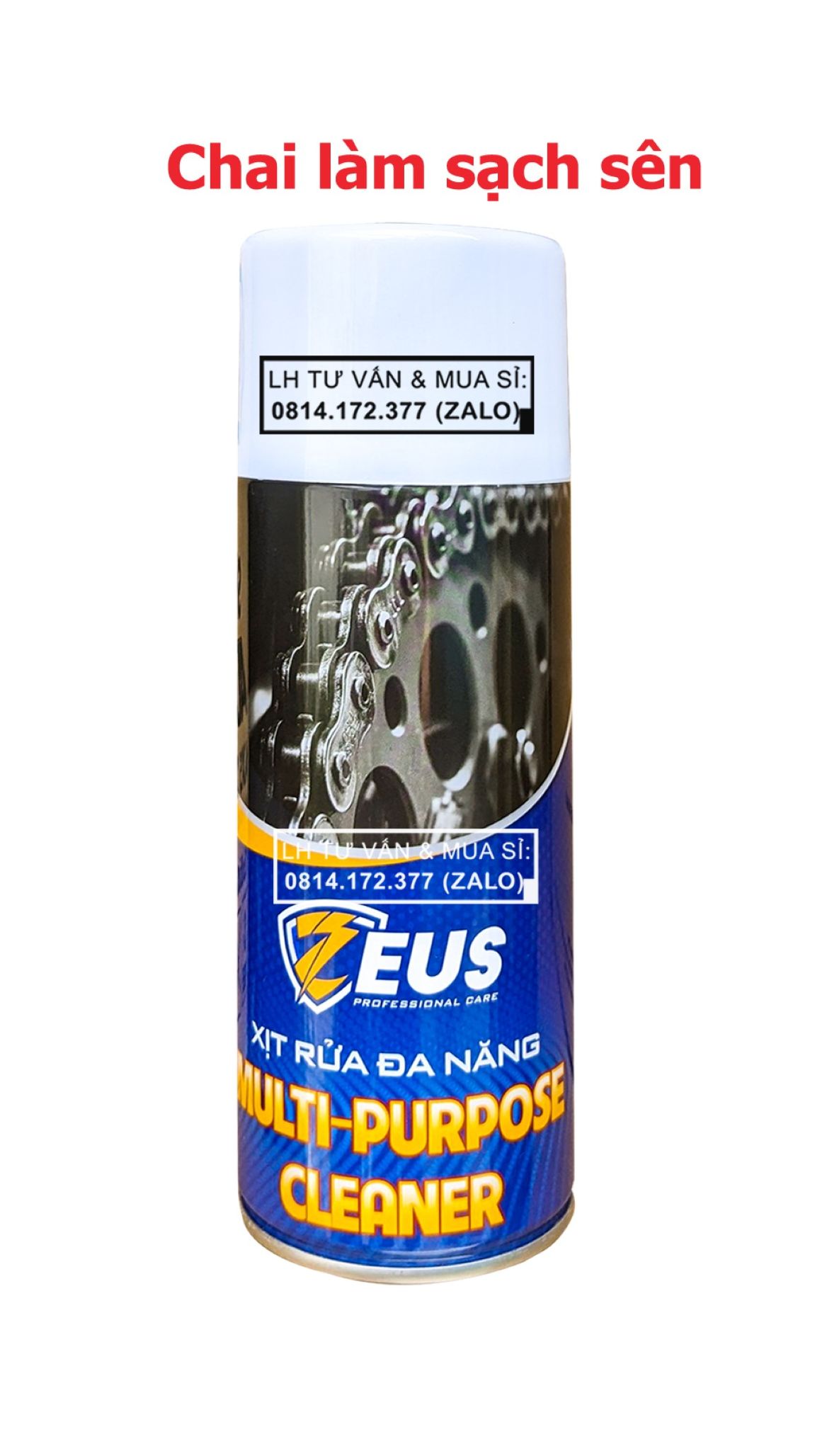 ( GIÁ KM ) Bộ Combo Xịt Vệ Sinh và Chai Dưỡng Sên Xe Máy Zeus 400ml + Cây chà sên 3D