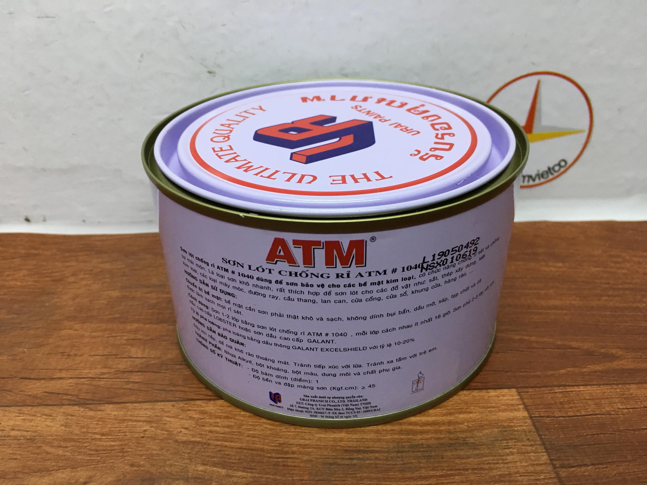 Sơn lót chống rỉ ATM màu xám 375ml