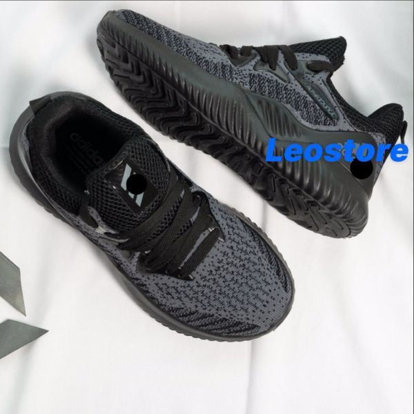 [HCM]Giầy thể thao alphabounce đen ghi nam nữ