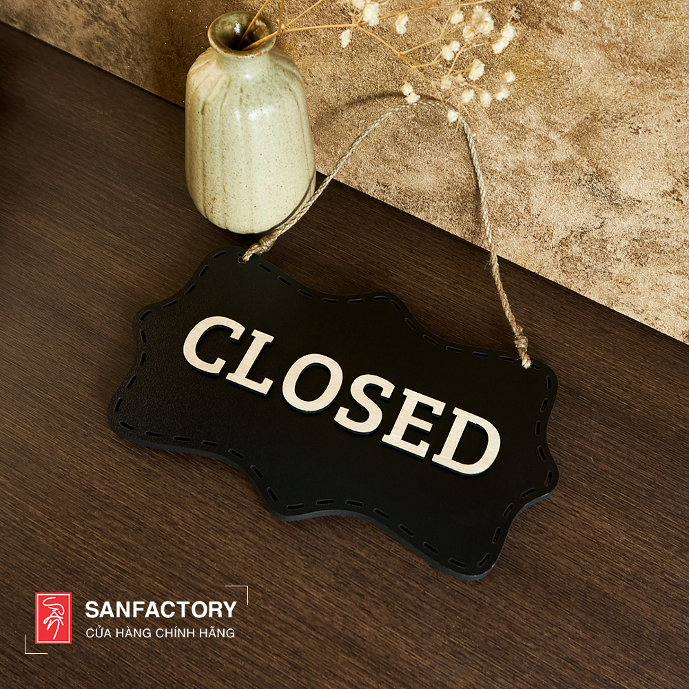 Bảng treo SAN-OC07: bảng Open – Closed 2 mặt