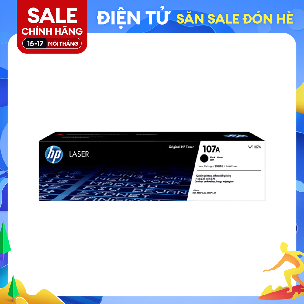 Mực hộp laser HP 107A Black (W1107A)