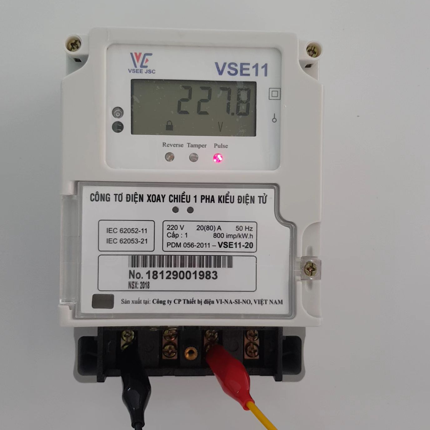 [HCM]Công tơ điện tử 1 pha Vinasino VSE11-10  10(40)A