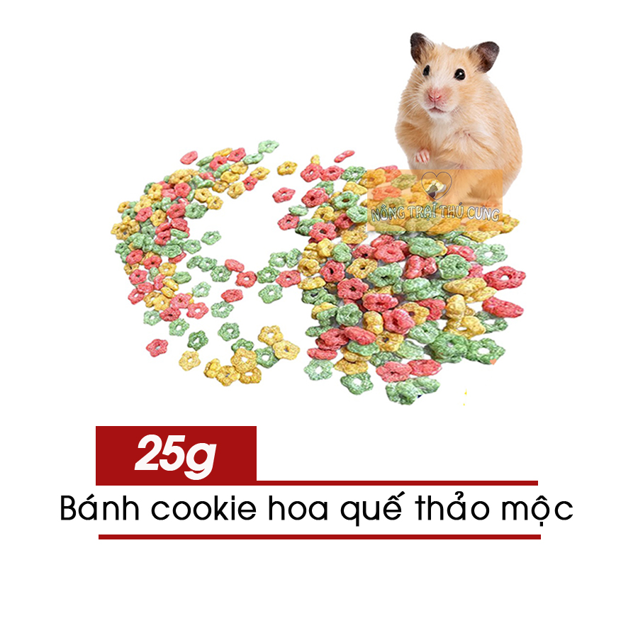 Bánh cookie hoa quế thảo mộc cho hamster 25g -