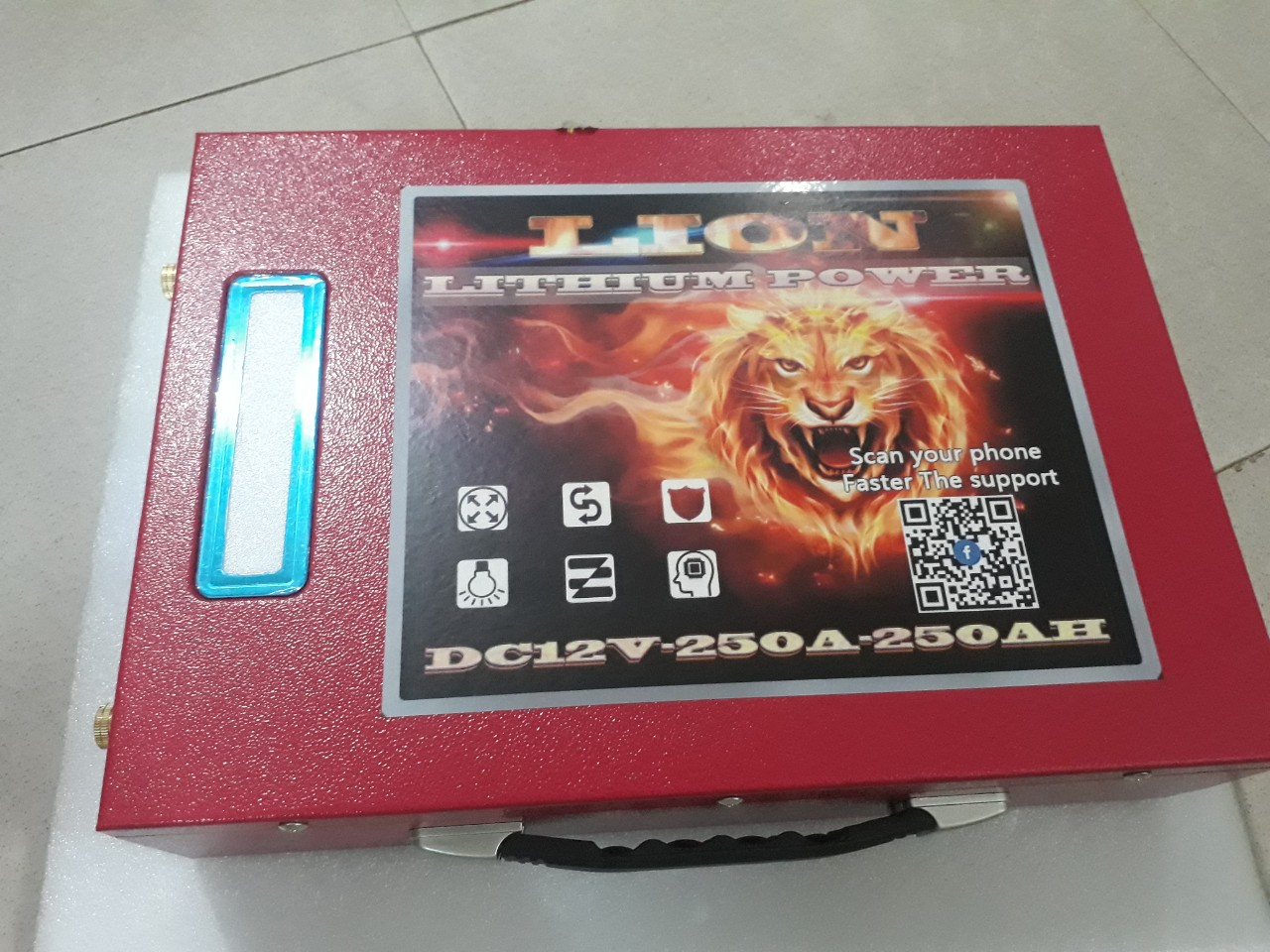 Pin lithium 12V - 250Ah- Pin mới 100% Nhập khẩu.