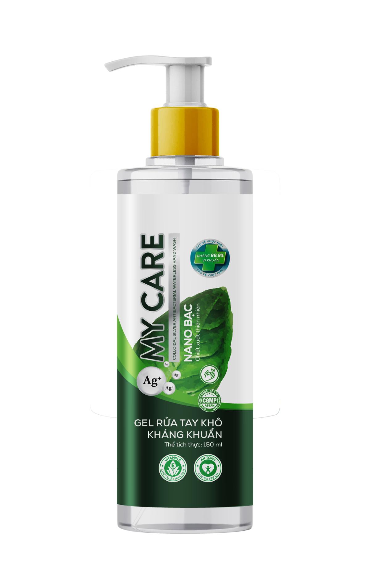 Gel rửa tay my care nano bạc 150ml kháng khuẩn 99,9%