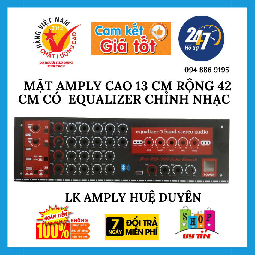 Mặt âm ly và bo chỉnh equalizer cực hay