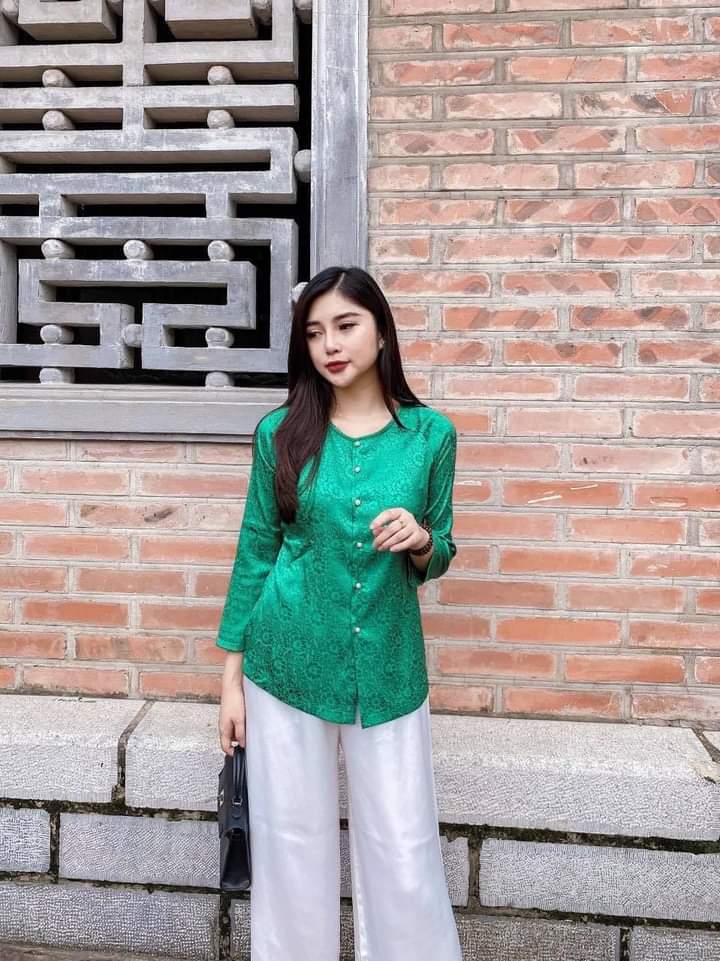 [HCM]SÉT ÁO BÀ BA CHẤT GẤM
