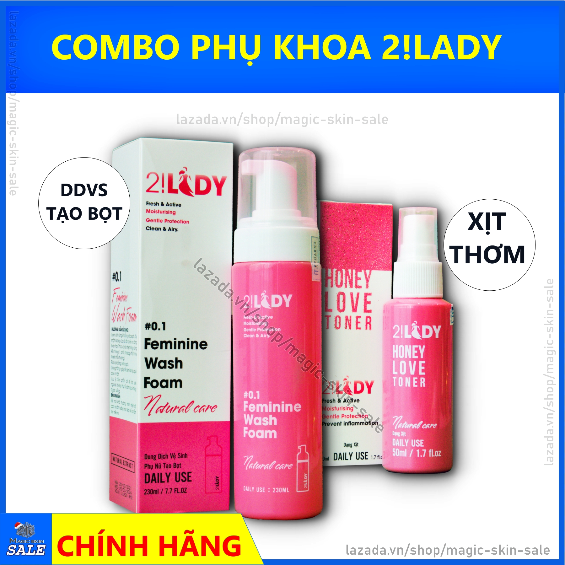 Bộ dung dịch vệ sinh  2Lady ✔ CHÍNH HÃNG