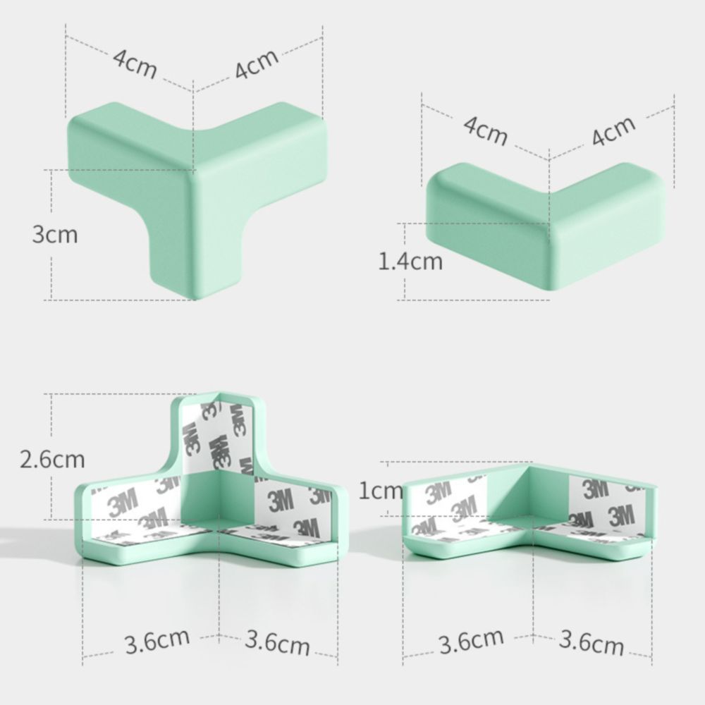 Miếng bọc góc bàn silicon an toàn cho bé (bọc góc vuông)