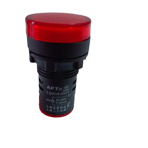 03 Đèn báo pha 22mm-220v xanh và đỏ vàng