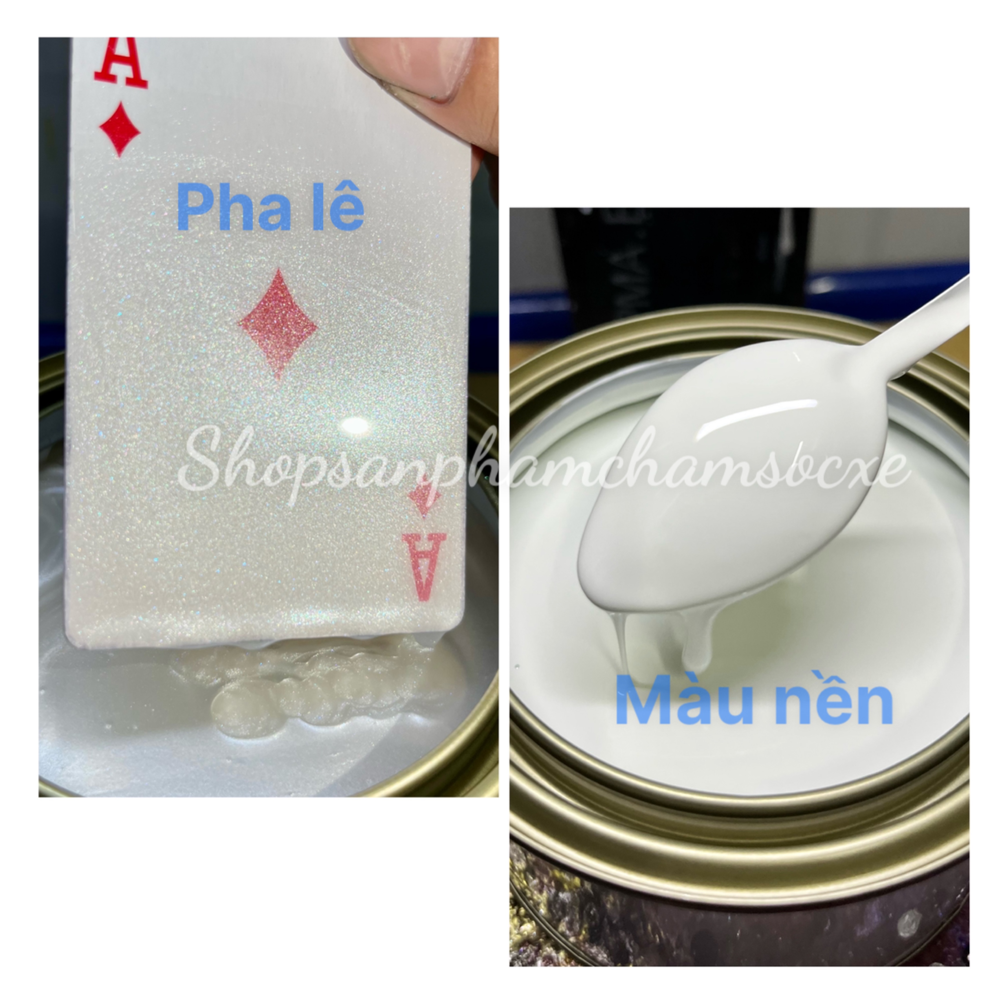 Sơn màu trắng pha lê NHA96P Honda AB - Sơn 2k