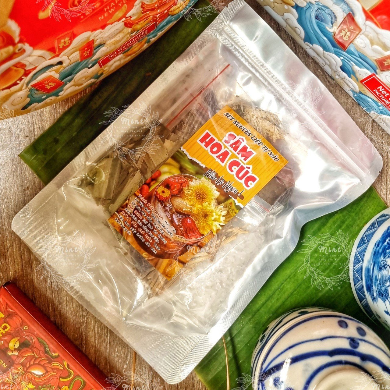 Set nguyên liệu nấu các loại: chè ba màu - chè bưởi đậu xanh - sương sa hạt lựu - sương sáo hạt chia - dưỡng nhan 12 vị - chè khúc bạch - long nhãn hạt sen - mủ trôm hạt chia - sâm bí đao - sâm bông cúc - mủ trôm hạt chia