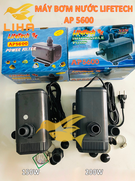 Máy Bơm Lifetech AP5600 - Bơm Nước Hút Cặn Cho Bể Cá Cao Cấp