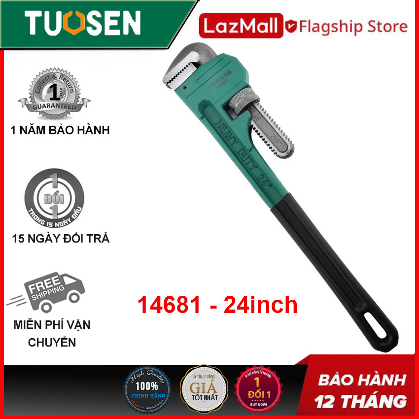 Mỏ Lết 24inch Sửa Ống Nước TUOSEN - kìm nước chuyên dụng cho ae thợ sửa chữa - mỏ lết răng 24inch Tuosen