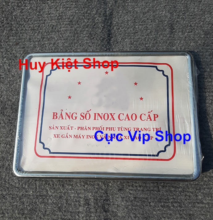 [HCM]Bộ Khung Biển Số Xi Vàng Inox Siêu Dày MS2255