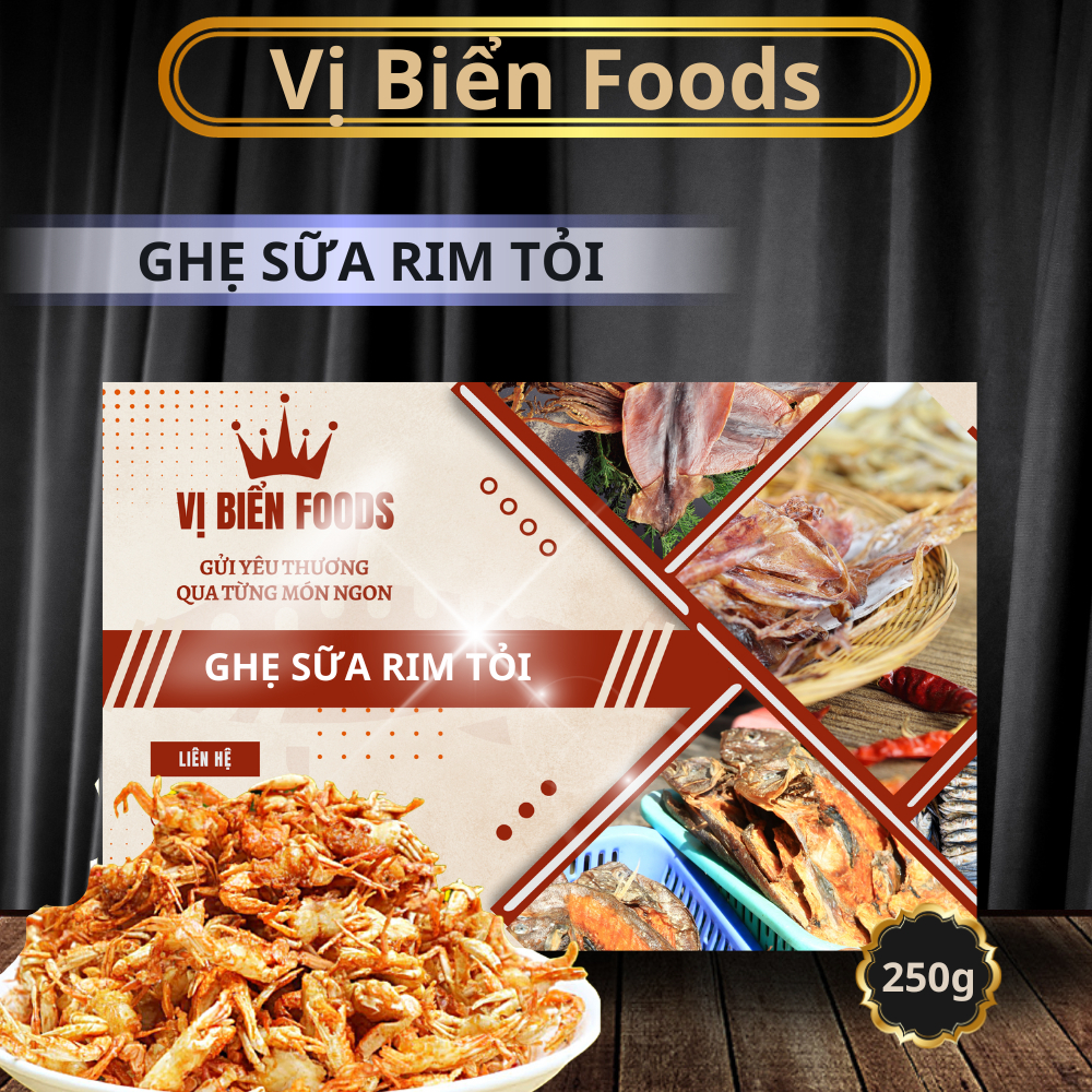 Ghẹ sữa rim tỏi ớt, ghẹ sữa rim giòn Vị Biển 250gr Hút Chân Không quà tặng Xuất Ngoại, ghẹ sữa rim gia vị, ghẹ sữa sốc gia vị, ghẹ rim tỏi ớt thơm ngon chuẩn Miền Trung