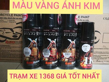 SƠN SAMURAI COMBO MÀU VÀNG ÁNH KIM GỒM 4 CHAI