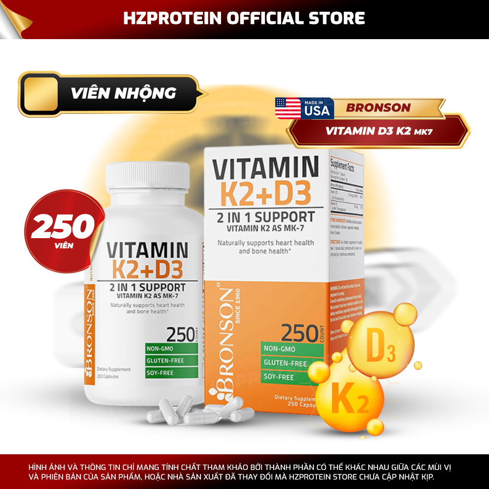 [HCM] Ostrovit Vitamin D3 + K2 Calcium Supplement