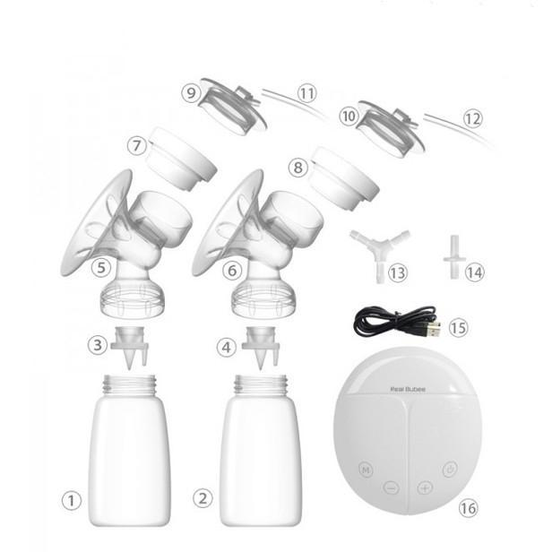 [HCM]Máy hút sữa điện đôi Real Bubee mát xa