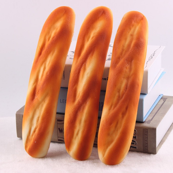 Đồ chơi squishy hình bánh mì pháp dài 30cm