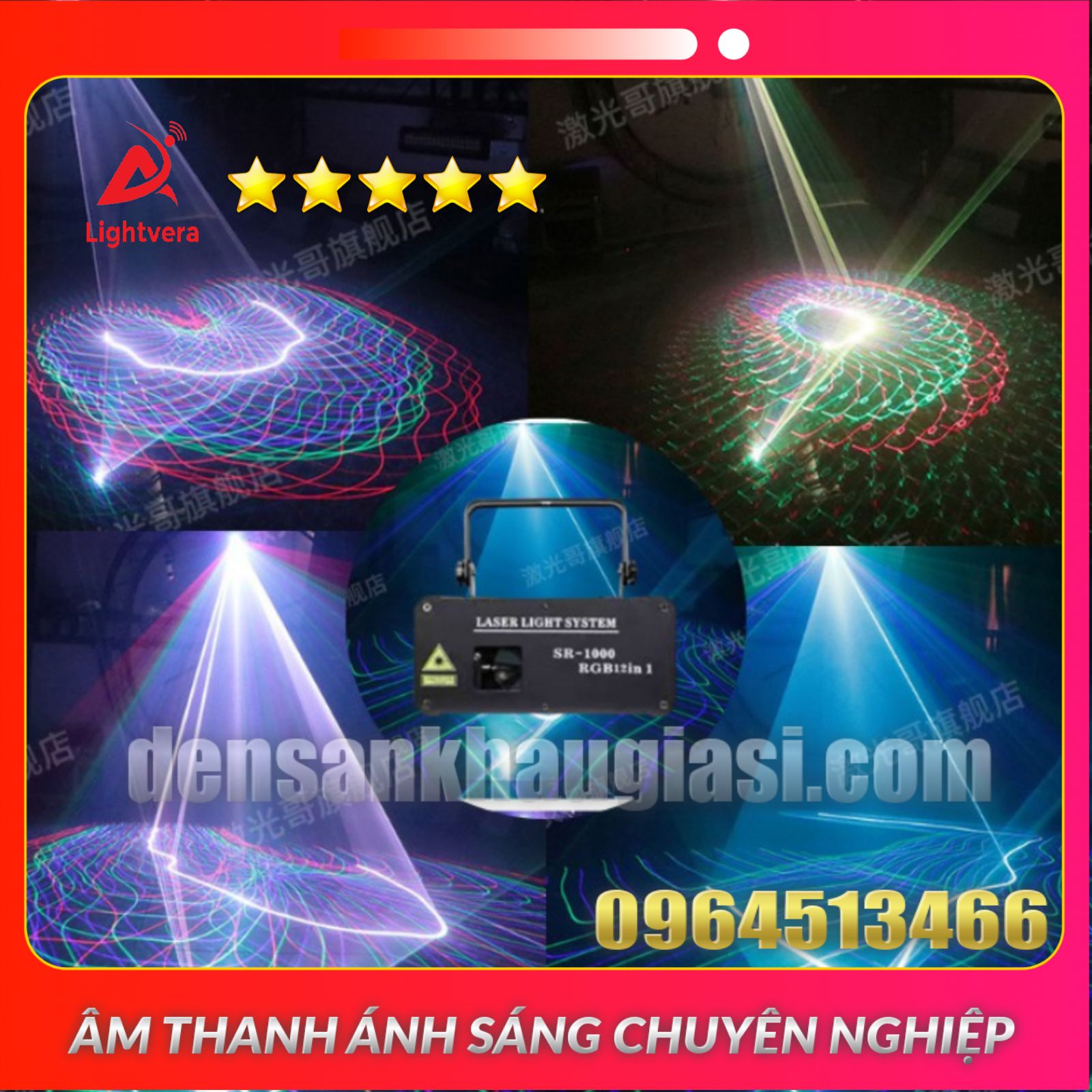 Đèn Bay Phòng Laser 3D 12in1