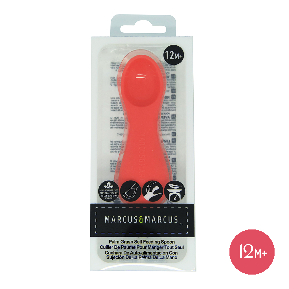 Thìa tập ăn silicon cho bé Palm Grasp Marcus & Marcus, từ 12 tháng - Marcus