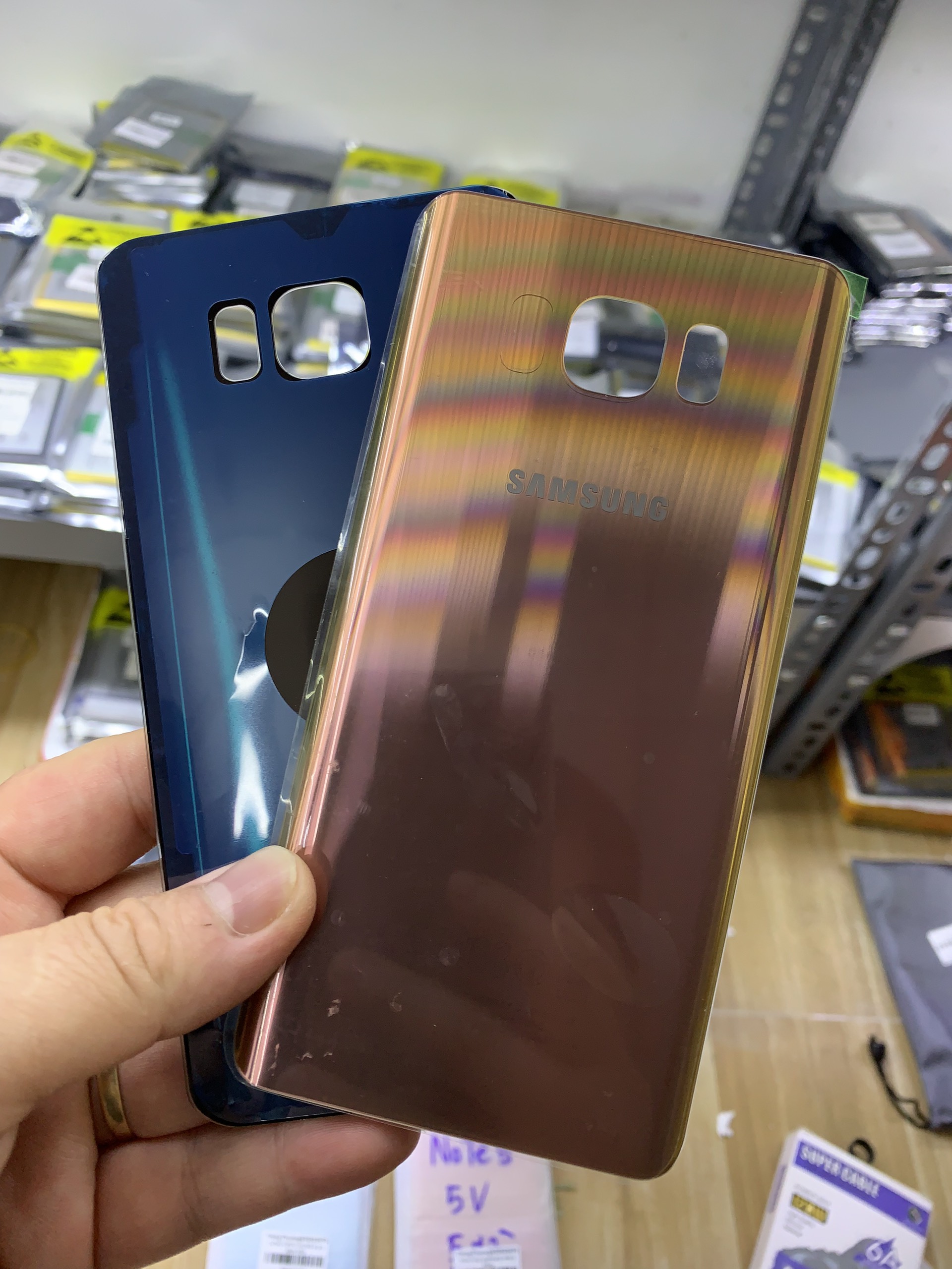 Kính lưng samsung note 5 - hàng zin