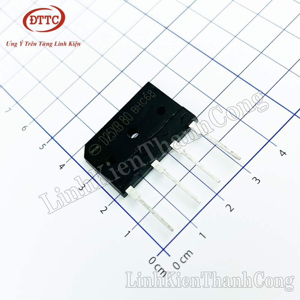 Diode cầu d25xb80 25a 80v
