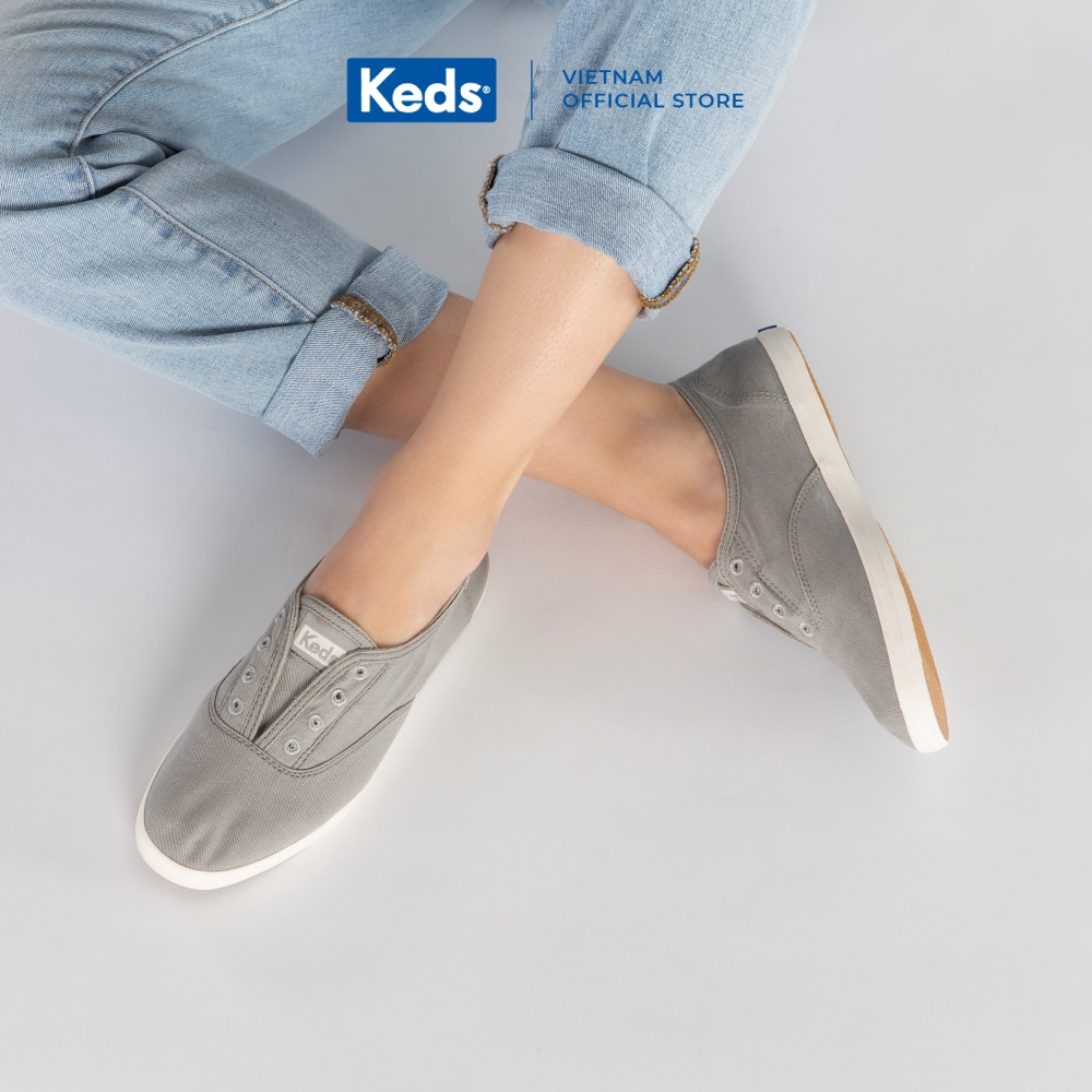 Giày Keds Nữ- Chillax Twill Drizzle Grey- KD052510